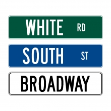 Street Name Signs (6'' High Intensity) Street Name Signs (6'' High Intensity)